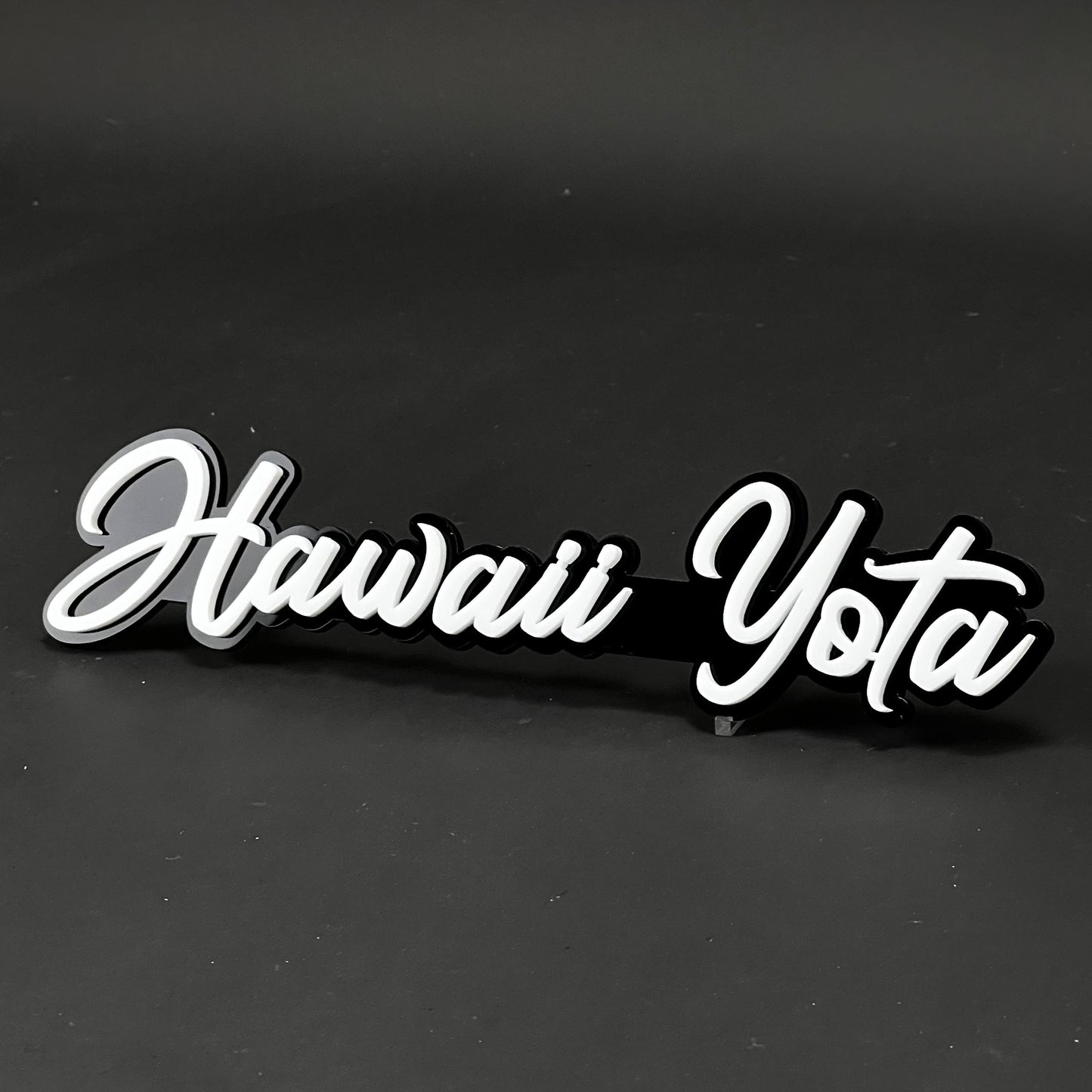 1PC Hawaii Yota 3D Acrylic Badge - Car Truck Emblem Fender Sticker