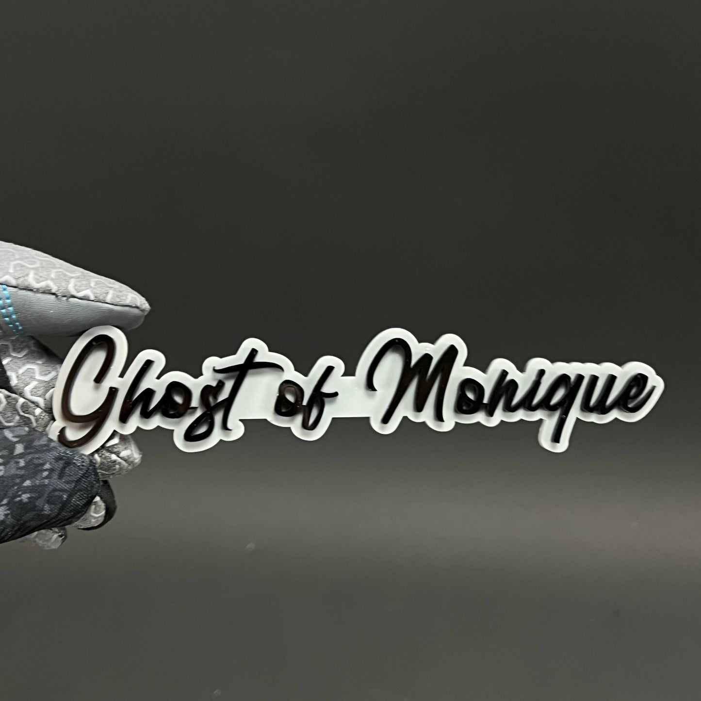 1PC Ghost of Monique 3D Acrylic Badge - Car Truck Emblem Fender Sticker