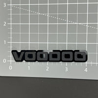 Voodoo Black 3D Acrylic Badge - Car Truck Emblem Fender Tailgate Trunk Sticker