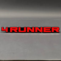 1PC 4RUNNER 3D Acrylic Badge - Car Truck Emblem Fender Tailgate Trunk Sticker