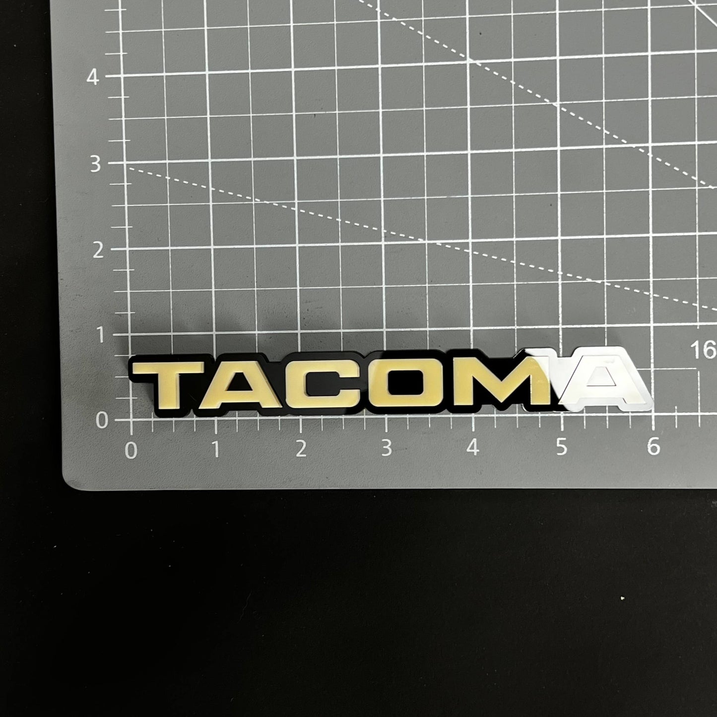 1PC TACOMA 3D Acrylic Badge - Car Truck Emblem Fender Tailgate Trunk Sticker