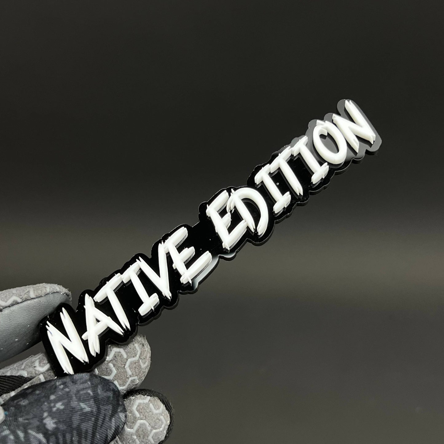 1PC NATIVE EDITION 3D Acrylic Badge - Car Truck Emblem Fender Sticker