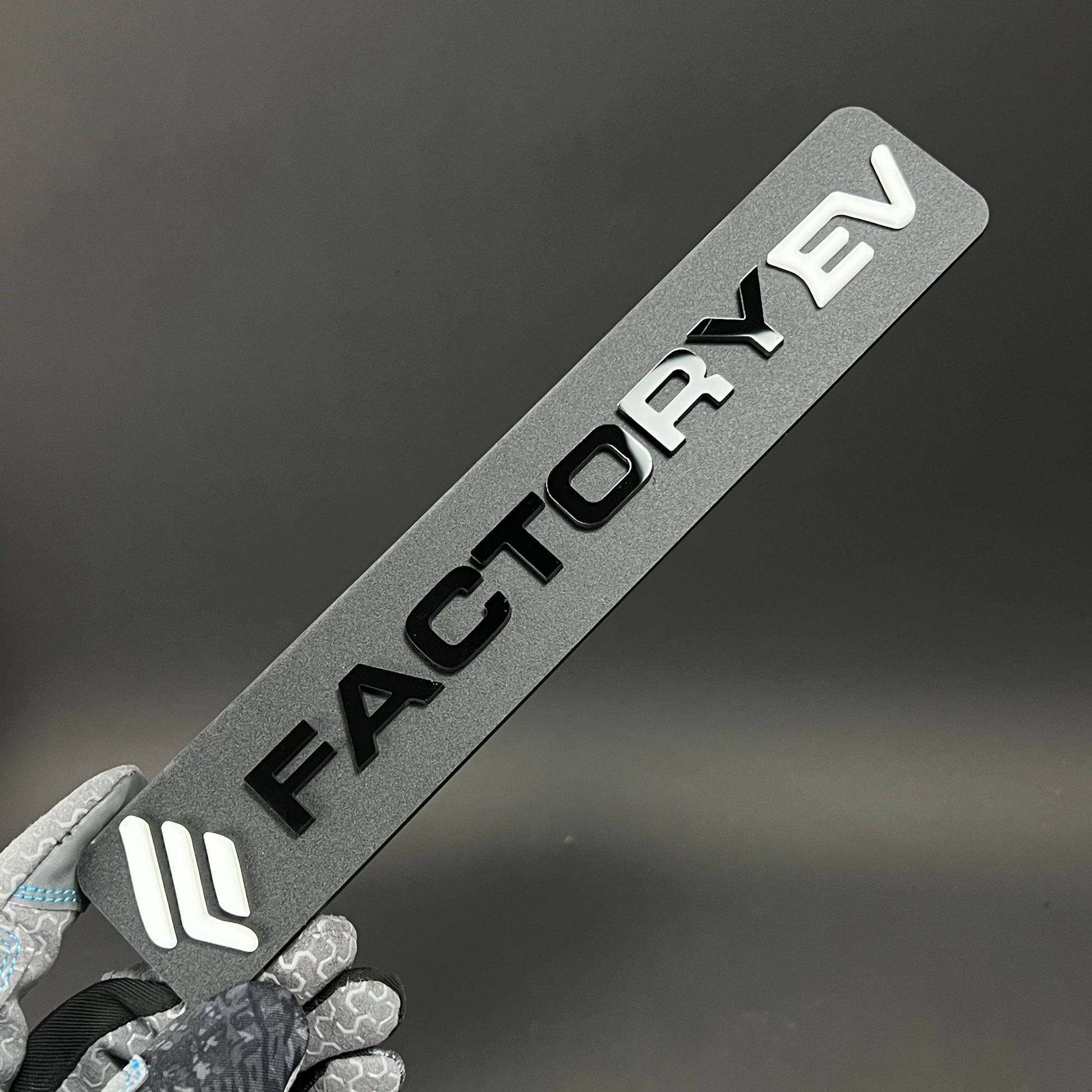 1PC FACTORY EV 3D Acrylic Badge - Car Truck Emblem Fender Tailgate Trunk Sticker