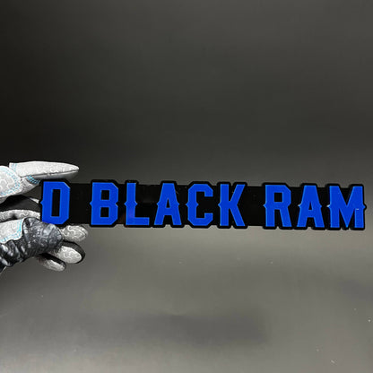 1PC Q BLACK RAM 3D Acrylic Badge - Car Truck Emblem Fender Sticker