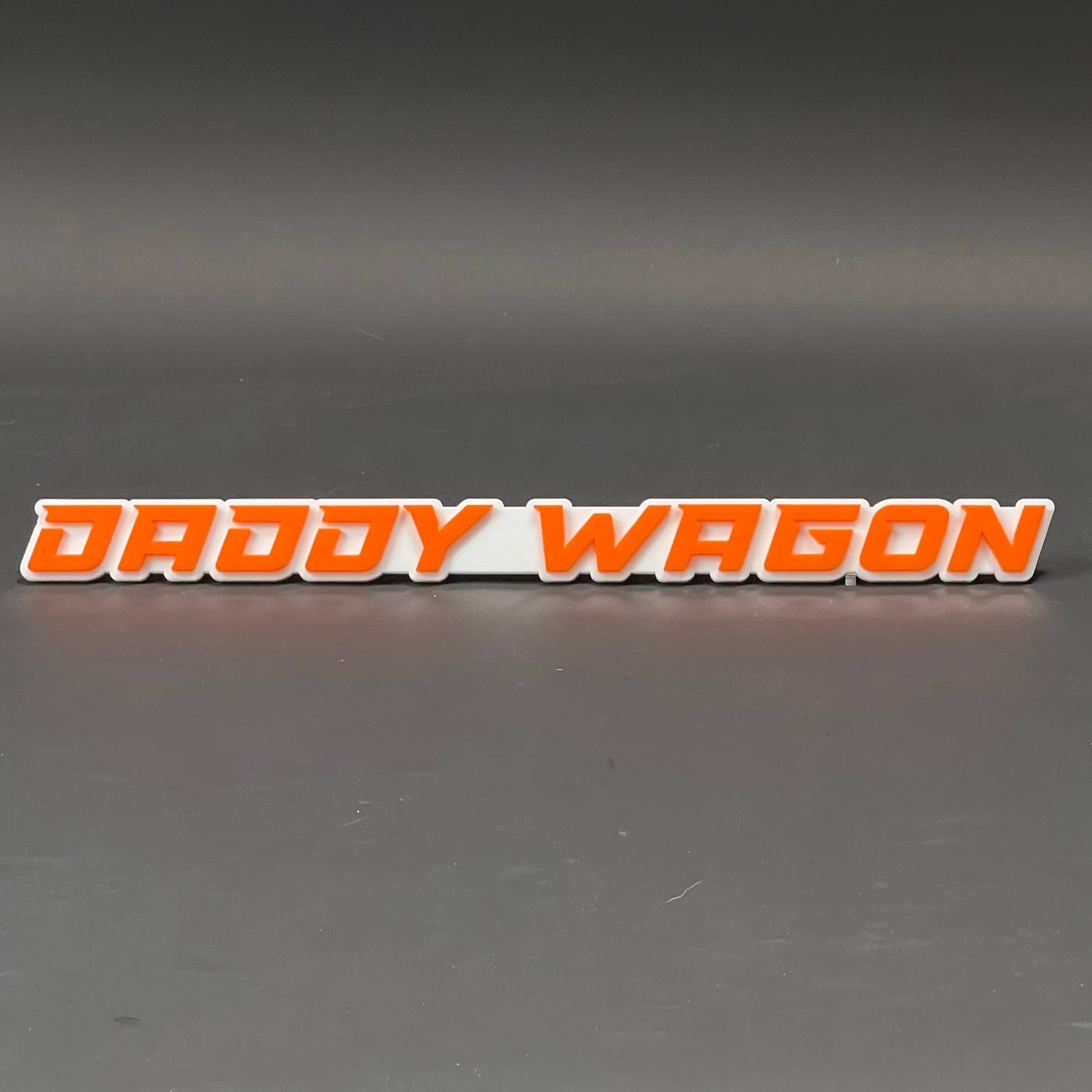 1PC DADDY WAGON 3D Acrylic Badge - Car Truck Emblem Fender Sticker