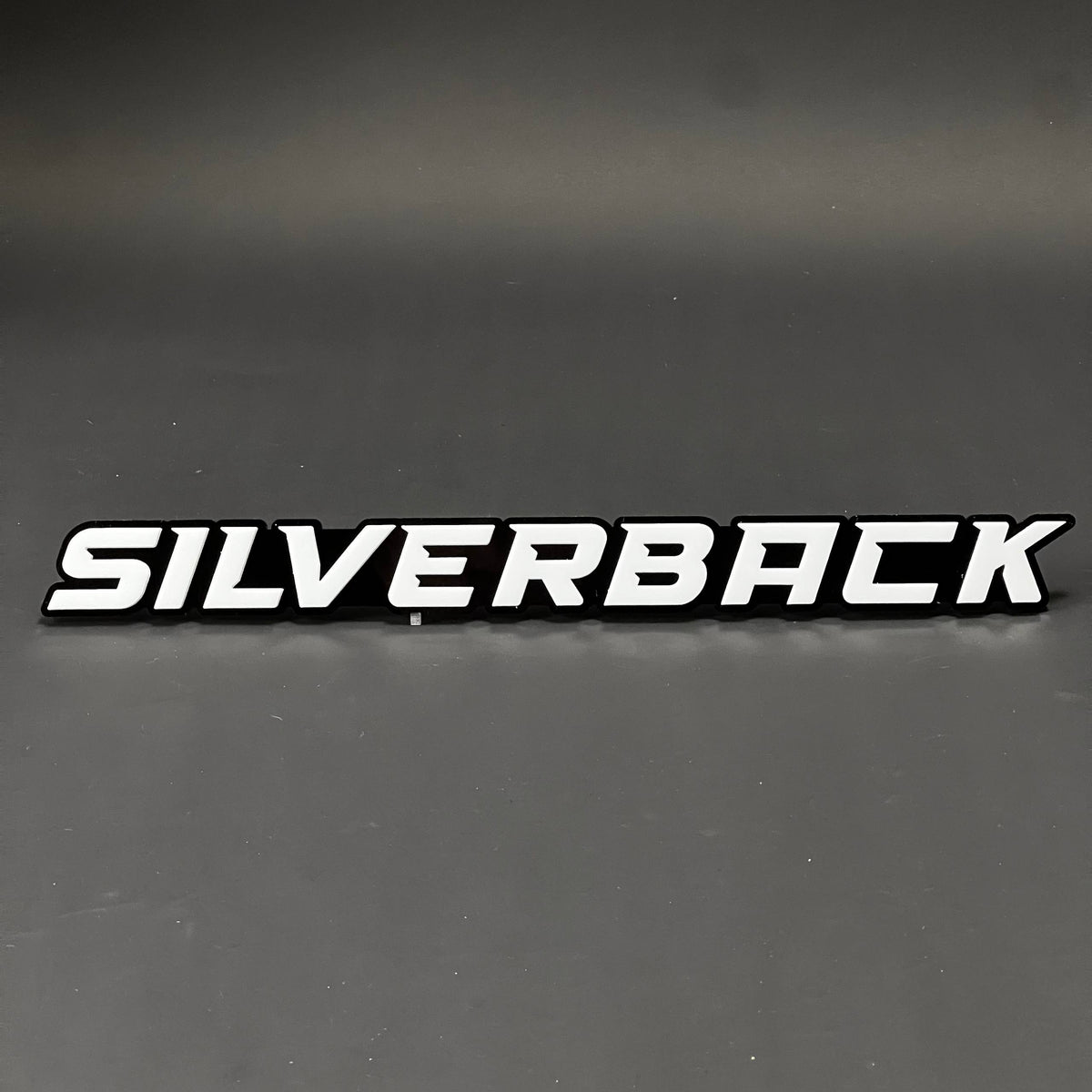 1PC SILVERBACK 3D Acrylic Badge - Car Truck Emblem Fender Tailgate Trunk Sticker