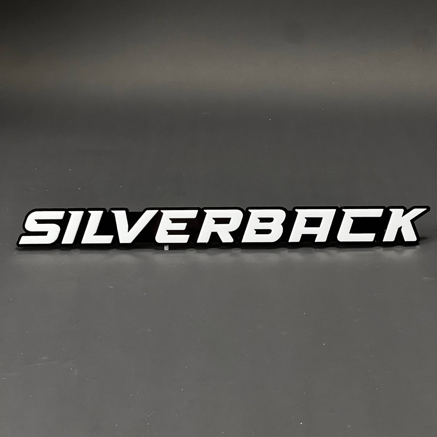 1PC SILVERBACK 3D Acrylic Badge - Car Truck Emblem Fender Tailgate Trunk Sticker