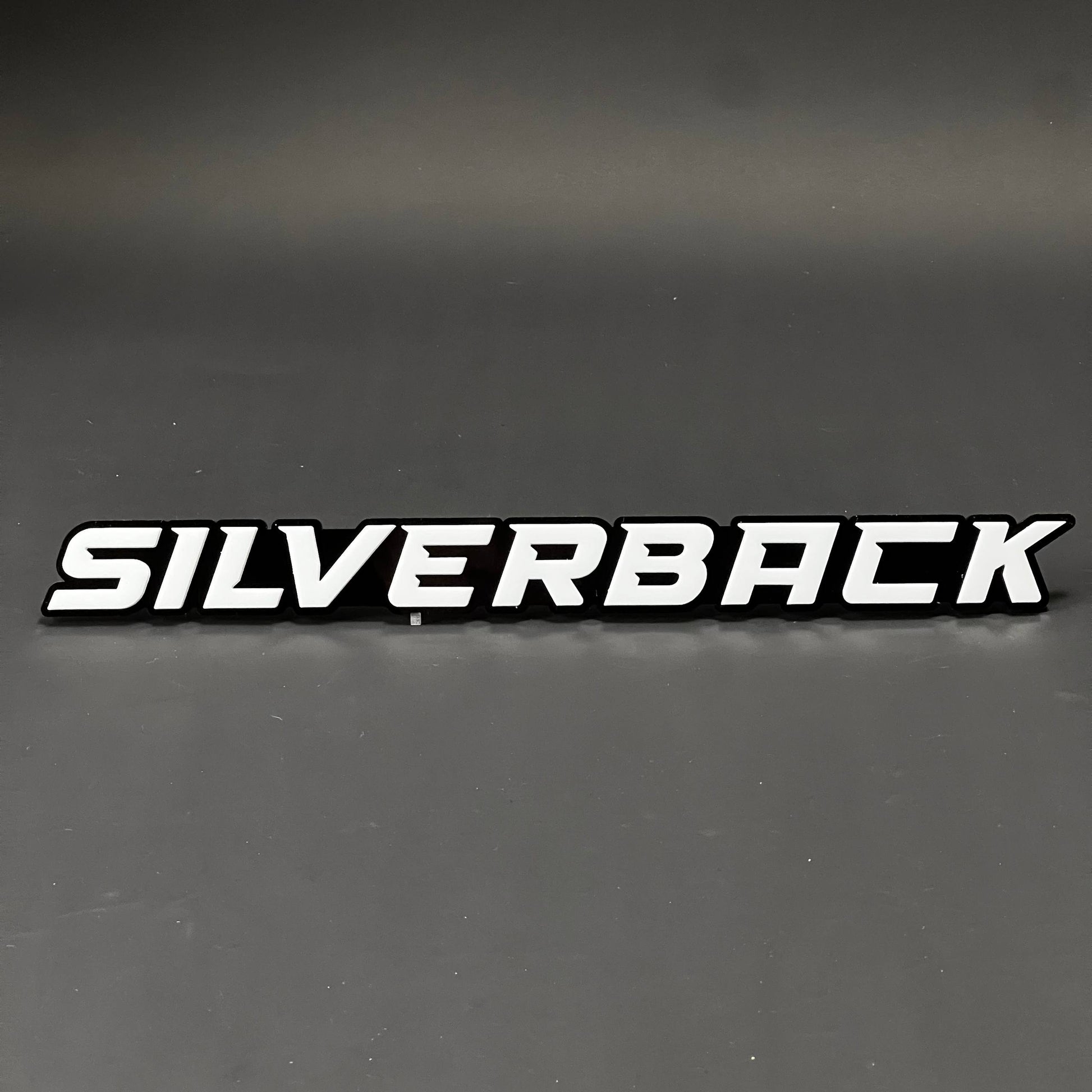 1PC SILVERBACK 3D Acrylic Badge - Car Truck Emblem Fender Tailgate Trunk Sticker