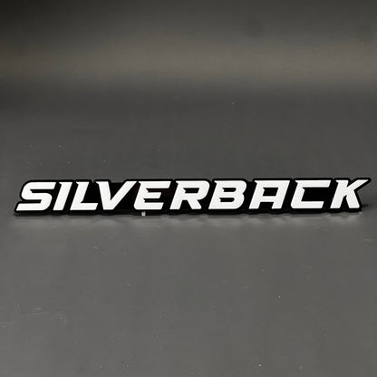 1PC SILVERBACK 3D Acrylic Badge - Car Truck Emblem Fender Tailgate Trunk Sticker