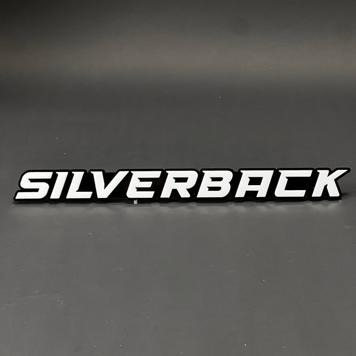 1PC SILVERBACK 3D Acrylic Badge - Car Truck Emblem Fender Tailgate Trunk Sticker
