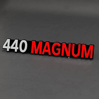 1PC 440 MAGNUM 3D Acrylic Badge - Car Truck Emblem Fender Tailgate Trunk Sticker