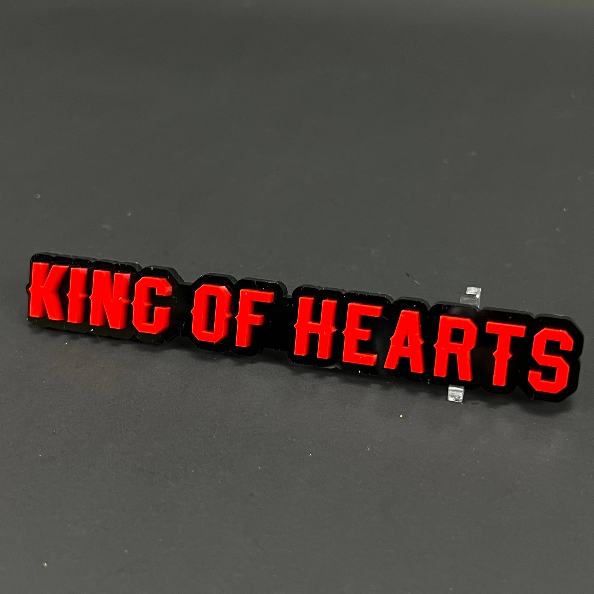 1PC KING OF HEARTS 3D Acrylic Badge - Car Truck Emblem Fender Sticker