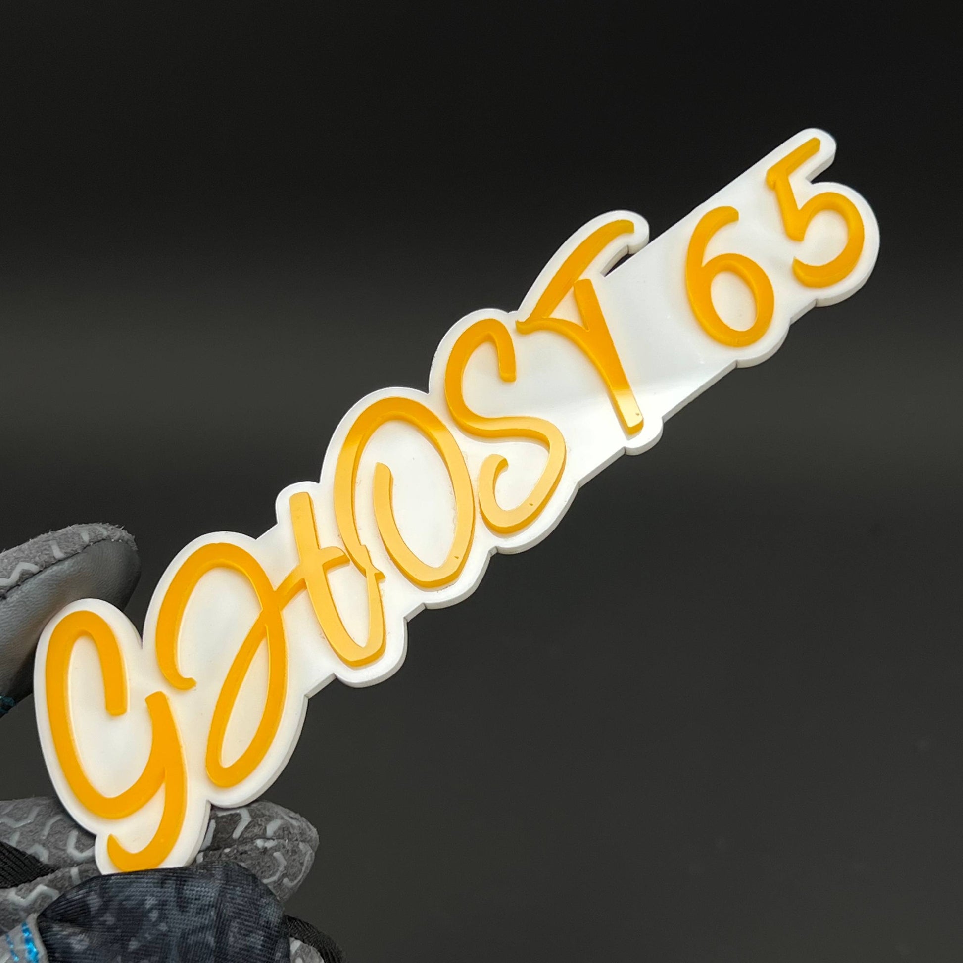 1PC GHOST 65 3D Acrylic Badge - Car Truck Emblem Fender Tailgate Trunk Sticker