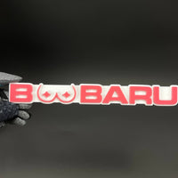 1PC BOOBARU 3D Acrylic Badge - Car Truck Emblem Fender Tailgate Trunk Sticker