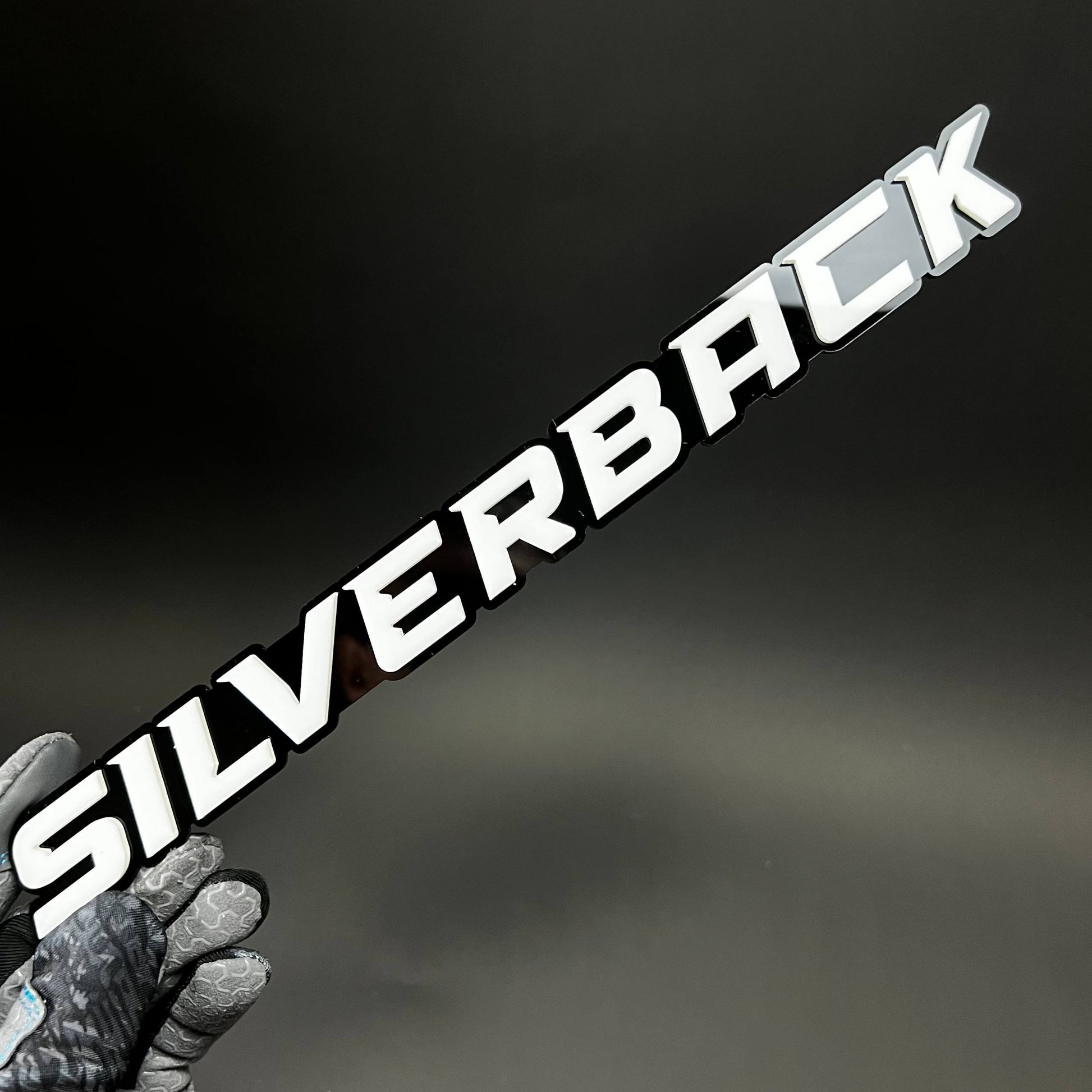 1PC SILVERBACK 3D Acrylic Badge - Car Truck Emblem Fender Tailgate Trunk Sticker
