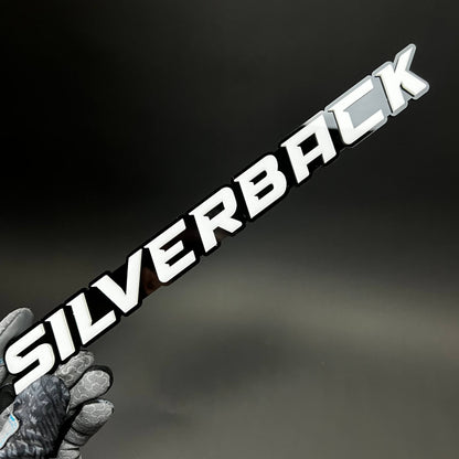 1PC SILVERBACK 3D Acrylic Badge - Car Truck Emblem Fender Tailgate Trunk Sticker