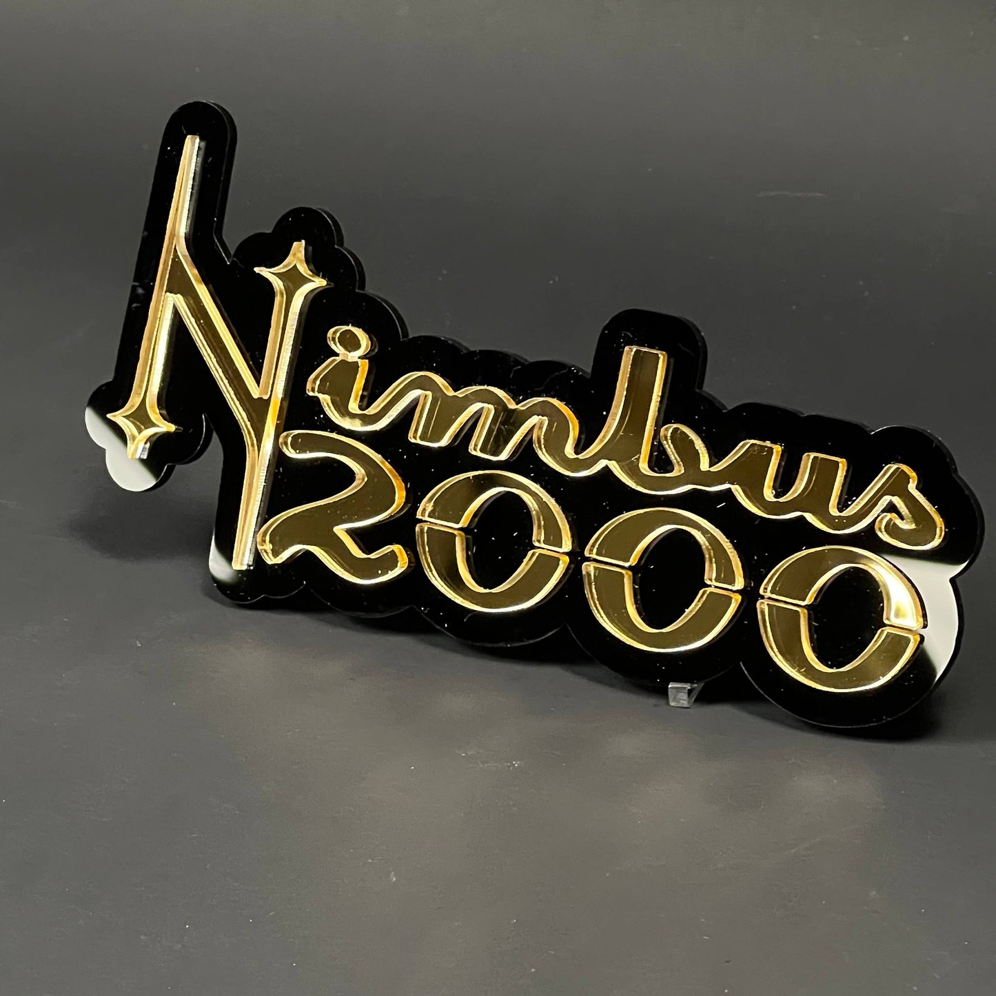 1PC Nimbus 2000 3D Acrylic Badge - Car Truck Emblem Fender Sticker