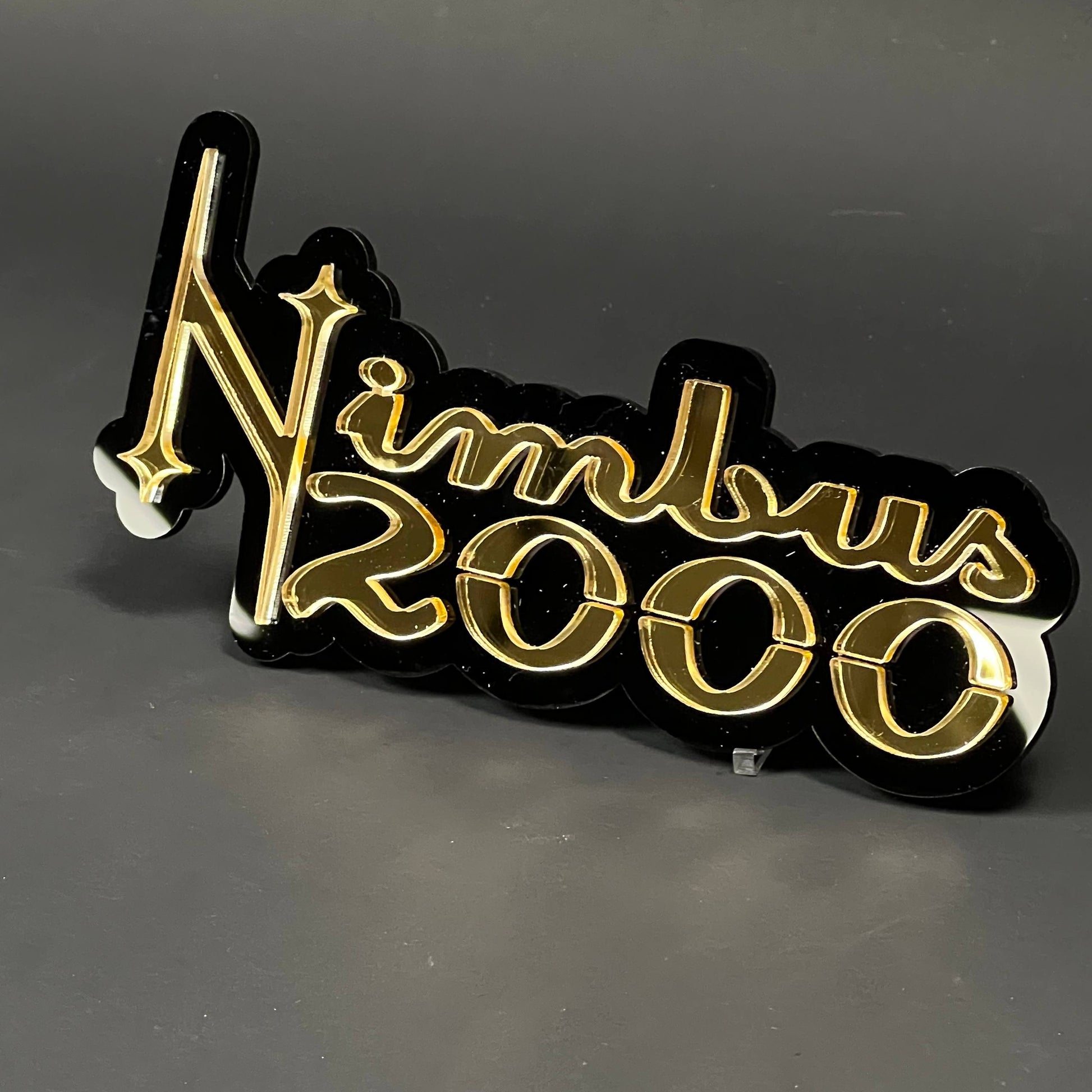 1PC Nimbus 2000 3D Acrylic Badge - Car Truck Emblem Fender Sticker