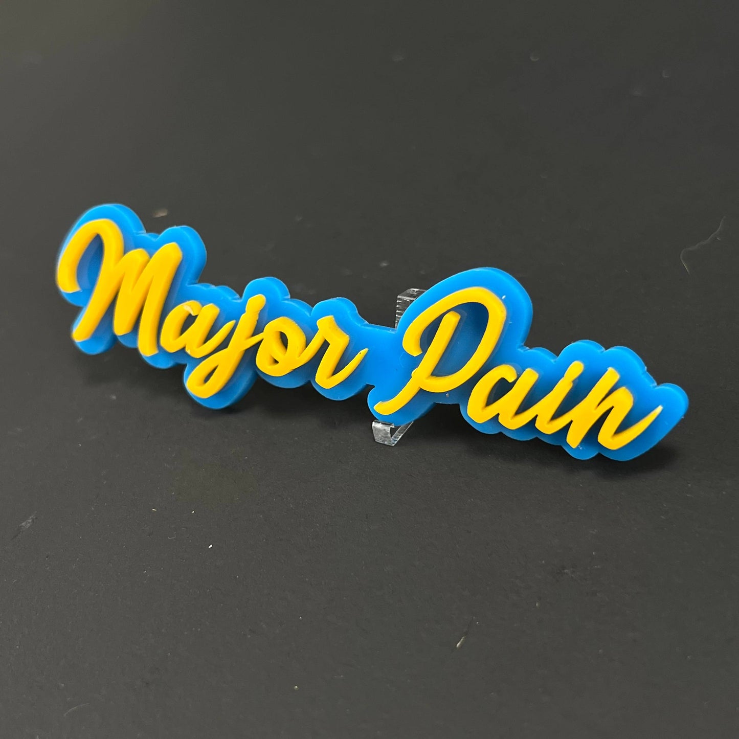 1PC Major Pain 3D Acrylic Badge - Car Truck Emblem Fender Tailgate Trunk Sticker