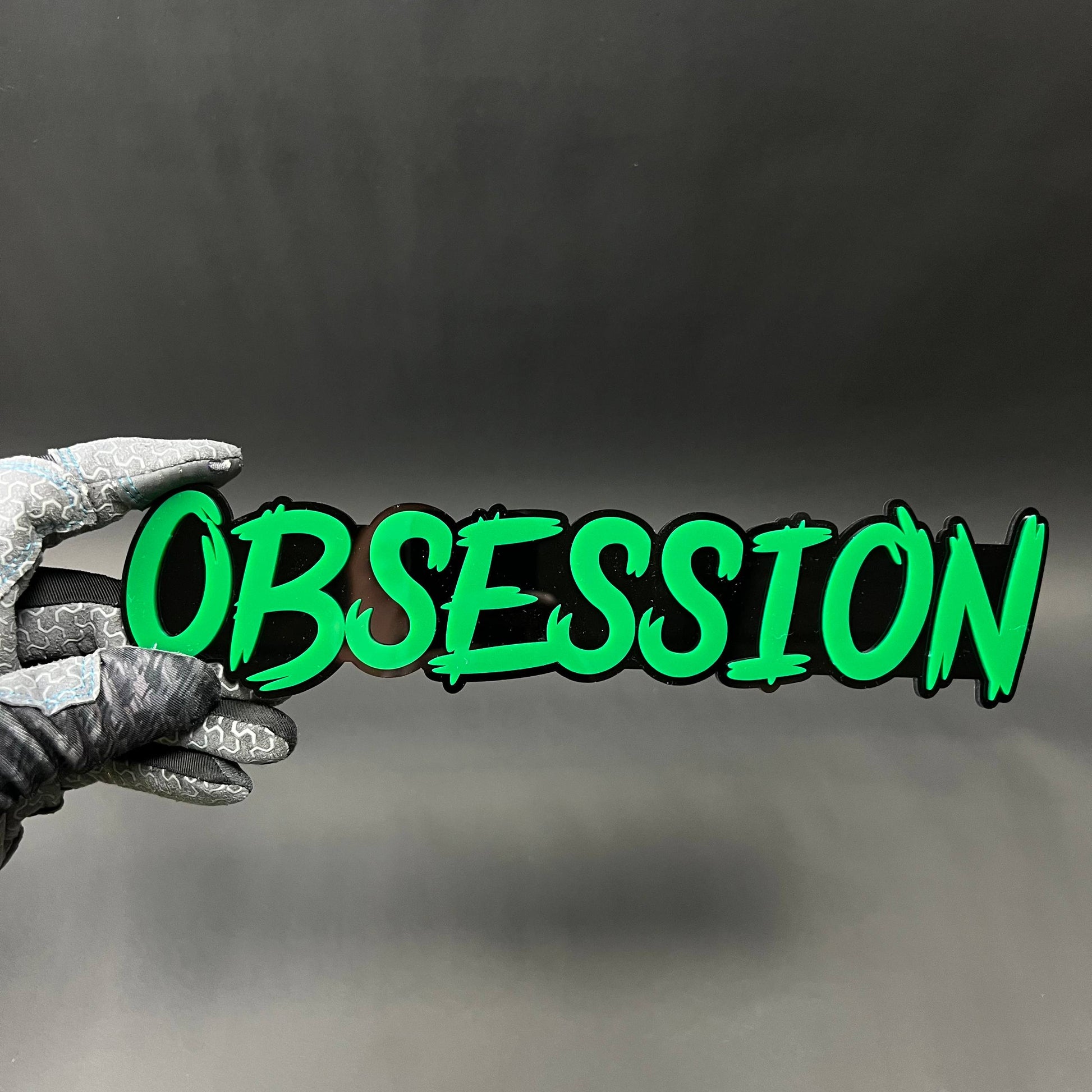 1PC OBSESSION 3D Acrylic Badge - Car Truck Emblem Fender Tailgate Trunk Sticker
