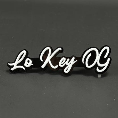 1PC Lo Key OG 3D Acrylic Badge - Car Truck Emblem Fender Tailgate Trunk Sticker