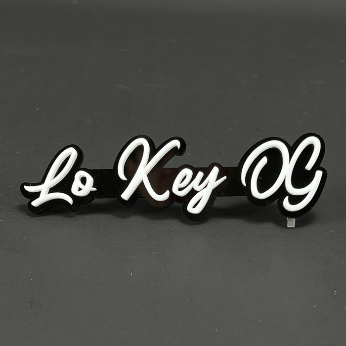 1PC Lo Key OG 3D Acrylic Badge - Car Truck Emblem Fender Tailgate Trunk Sticker