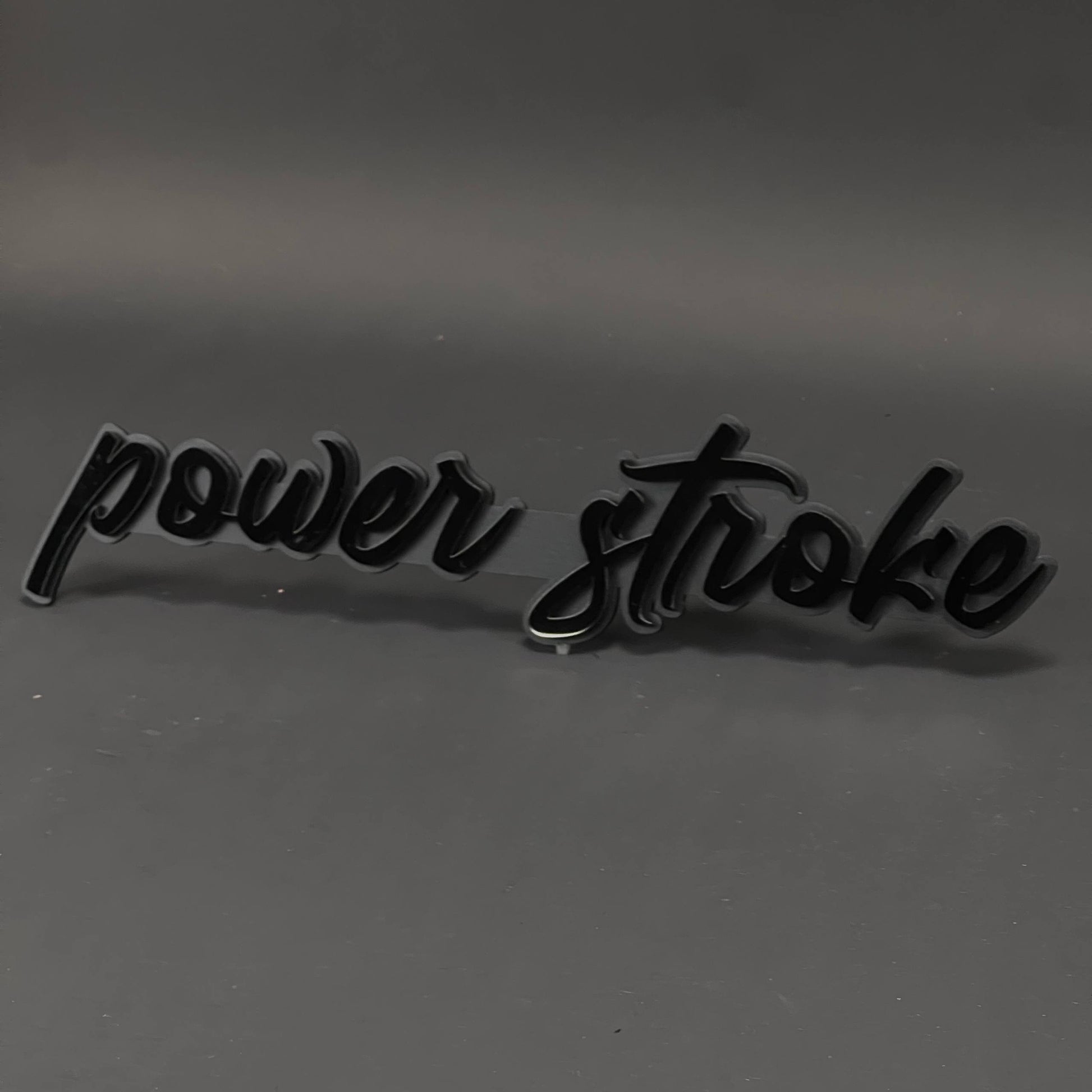 1PC power stroke 3D Acrylic Badge - Car Truck Emblem Fender Sticker