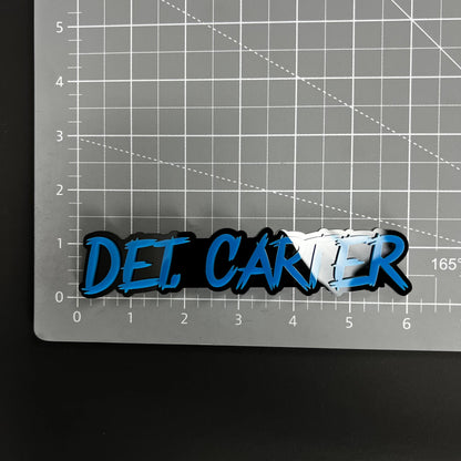 1PC DET. CARTER 3D Acrylic Badge - Car Truck Emblem Fender Sticker