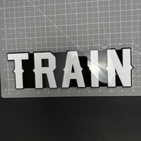 1PC TRAIN 3D Acrylic Badge - Car Truck Emblem Fender Tailgate Trunk Sticker