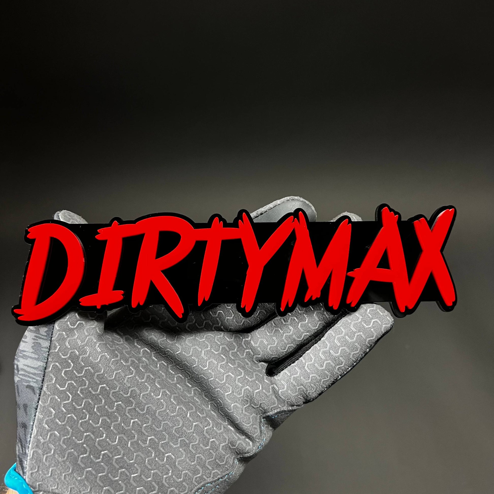 1PC DIRTYMAX 3D Acrylic Badge - Car Truck Emblem Fender Tailgate Trunk Sticker