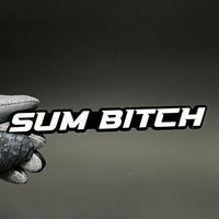 1PC SUM BITCH 3D Acrylic Badge - Car Truck Emblem Fender Tailgate Trunk Sticker