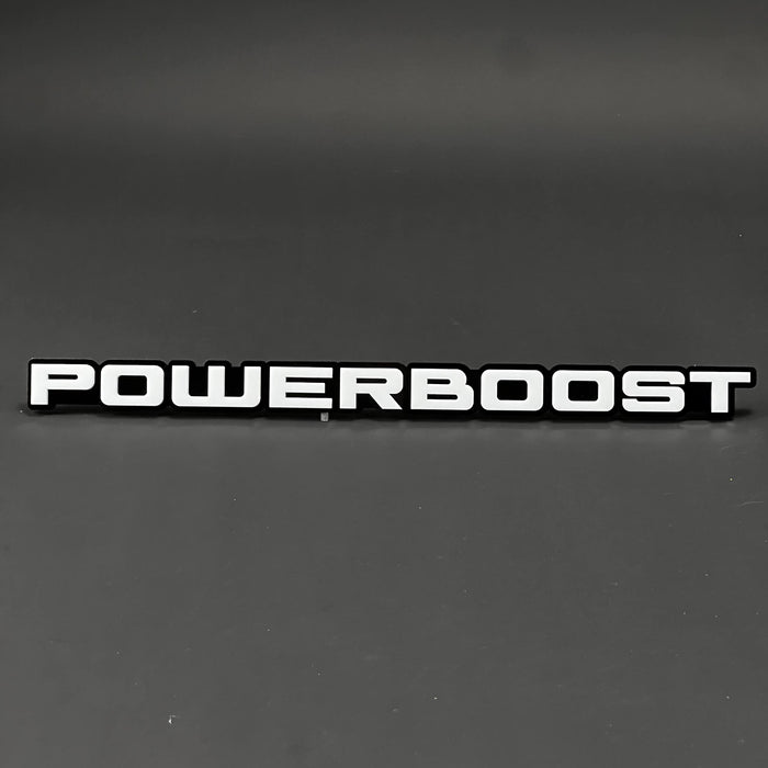 1PC POWERBOOST 3D Acrylic Badge - Car Truck Emblem Fender Tailgate Trunk Sticker