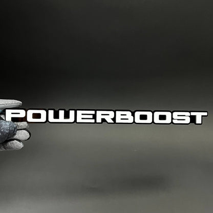 1PC POWERBOOST 3D Acrylic Badge - Car Truck Emblem Fender Tailgate Trunk Sticker