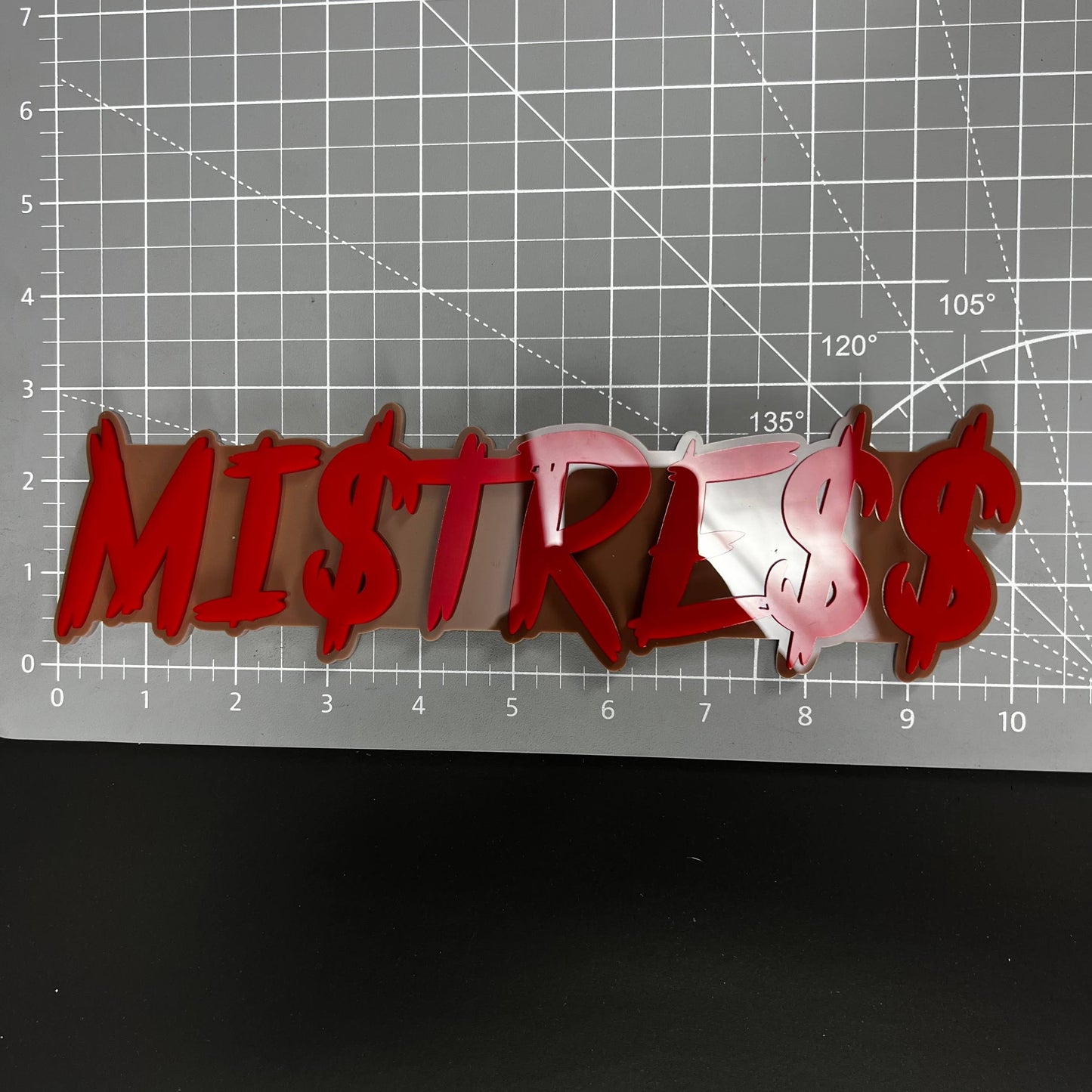 1PC MI$TRE$$ 3D Acrylic Badge - Car Truck Emblem Fender Tailgate Trunk Sticker