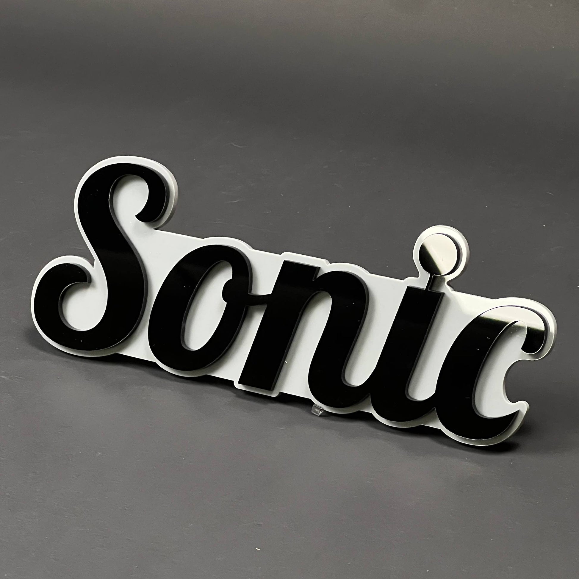 1PC Sonic 3D Acrylic Badge - Car Truck Emblem Fender Tailgate Trunk Sticker