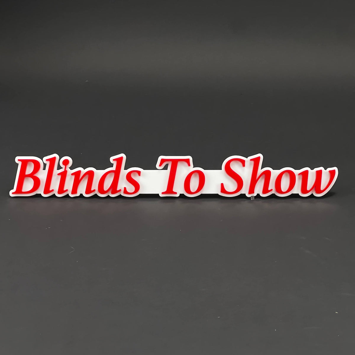 1PC Blinds To Show 3D Acrylic Badge - Car Truck Emblem Fender Sticker