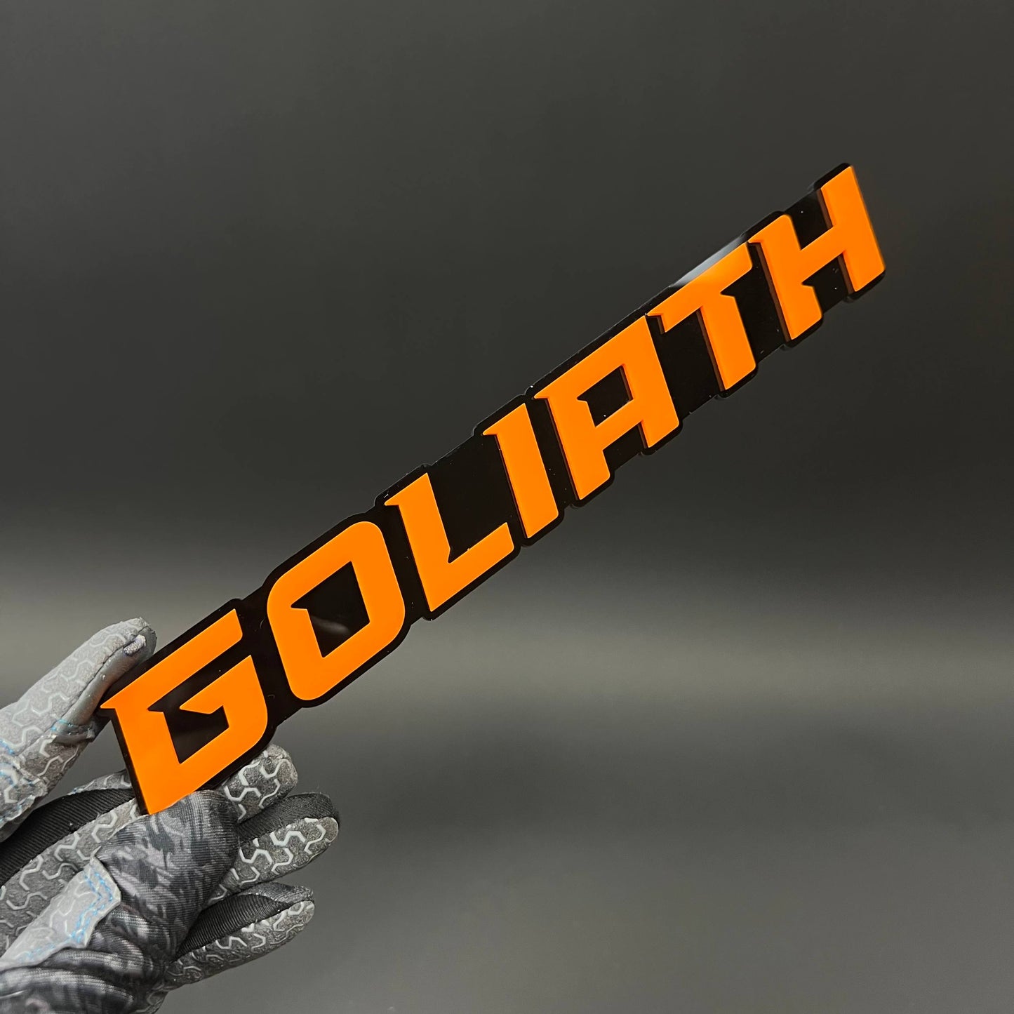 1PC GOLIATH 3D Acrylic Badge - Car Truck Emblem Fender Tailgate Trunk Sticker