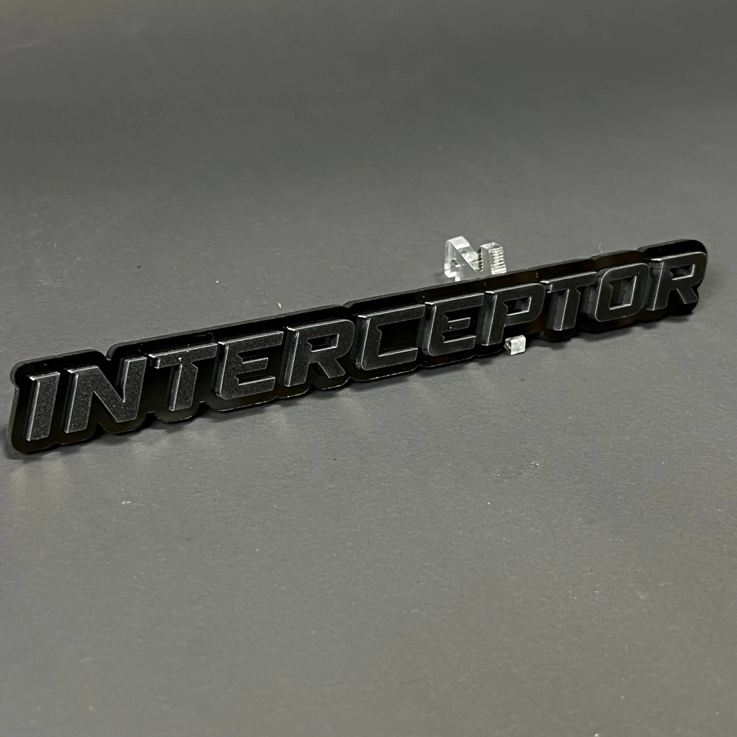1PC INTERCEPTOR 3D Acrylic Badge - Car Truck Emblem Fender Sticker