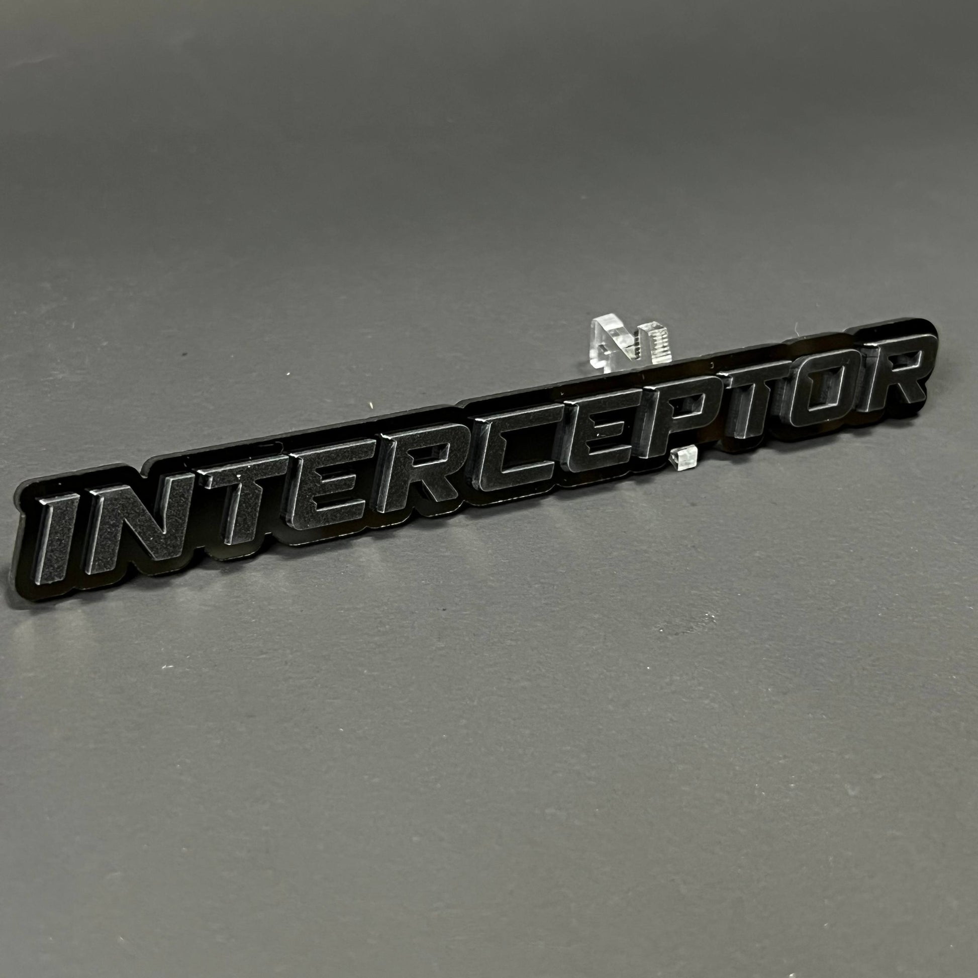 1PC INTERCEPTOR 3D Acrylic Badge - Car Truck Emblem Fender Sticker