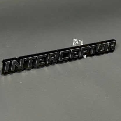 1PC INTERCEPTOR 3D Acrylic Badge - Car Truck Emblem Fender Sticker