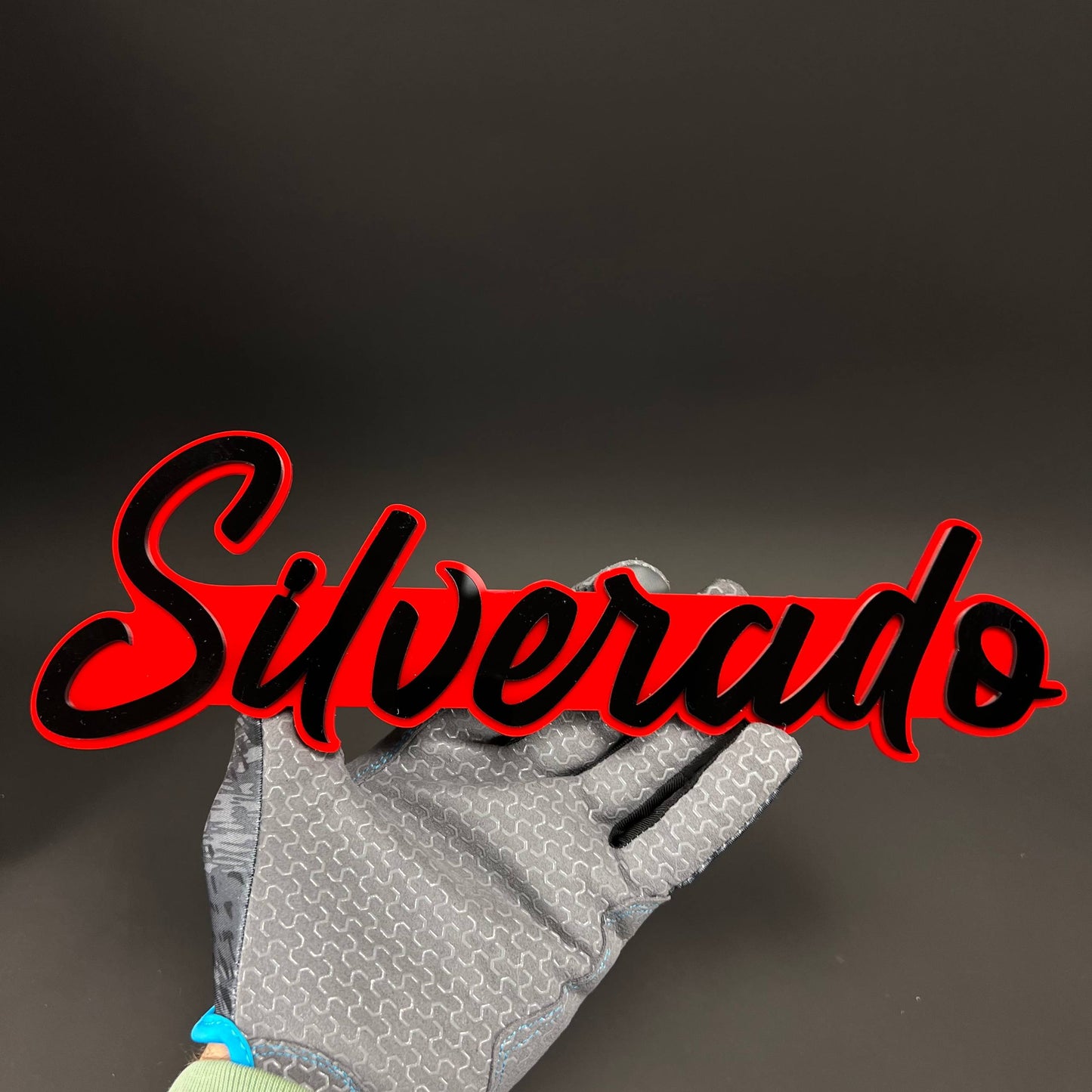 1PC Silverado 3D Acrylic Badge - Car Truck Emblem Fender Tailgate Trunk Sticker
