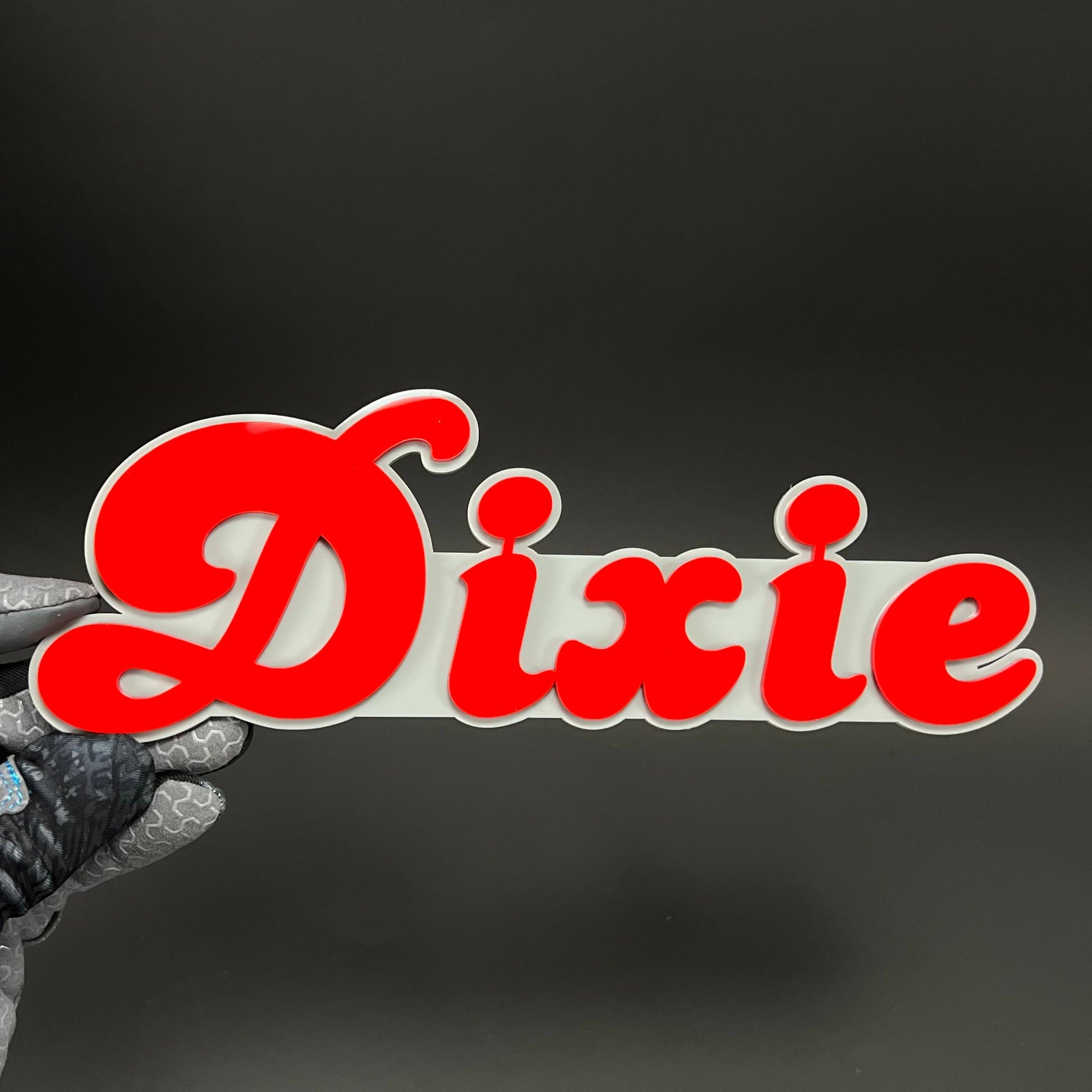 1PC Dixie 3D Acrylic Badge - Car Truck Emblem Fender Tailgate Trunk Sticker