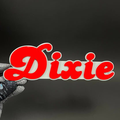 1PC Dixie 3D Acrylic Badge - Car Truck Emblem Fender Tailgate Trunk Sticker
