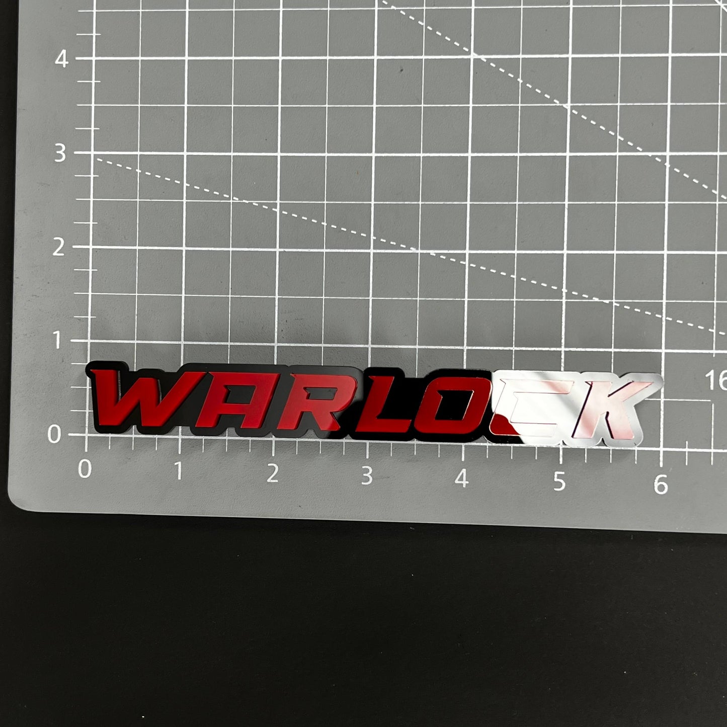 1PC WARLOCK 3D Acrylic Badge - Car Truck Emblem Fender Tailgate Trunk Sticker