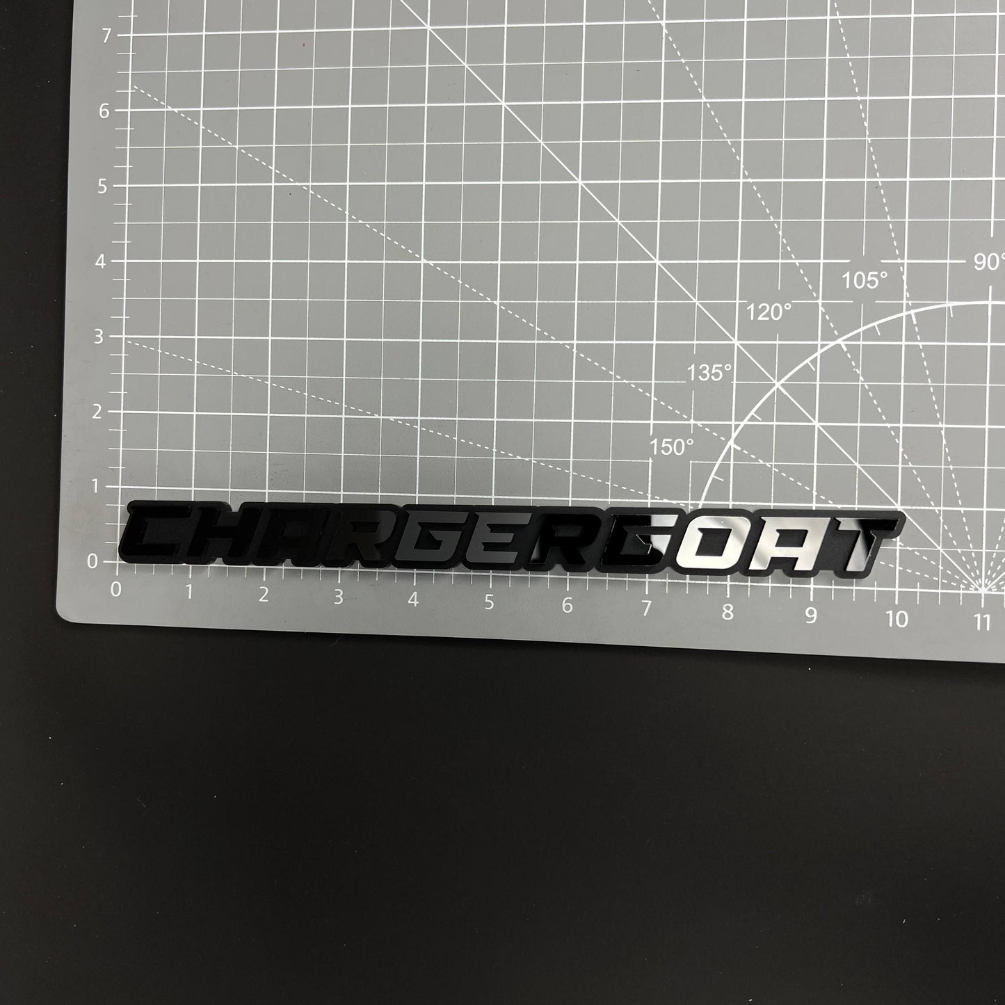 1PC CHARGERGOAT 3D Acrylic Badge - Car Truck Emblem Fender Sticker