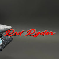 1PC Red Ryder 3D Acrylic Badge - Car Truck Emblem Fender Tailgate Trunk Sticker