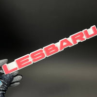 1PC LESBARU 3D Acrylic Badge - Car Truck Emblem Fender Tailgate Trunk Sticker