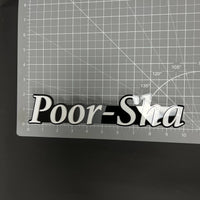 1PC Poor-Sha 3D Acrylic Badge - Car Truck Emblem Fender Tailgate Trunk Sticker