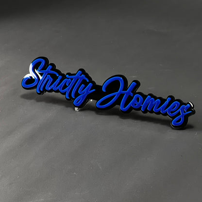 1PC Strictly Homies 3D Acrylic Badge - Car Truck Emblem Fender Sticker