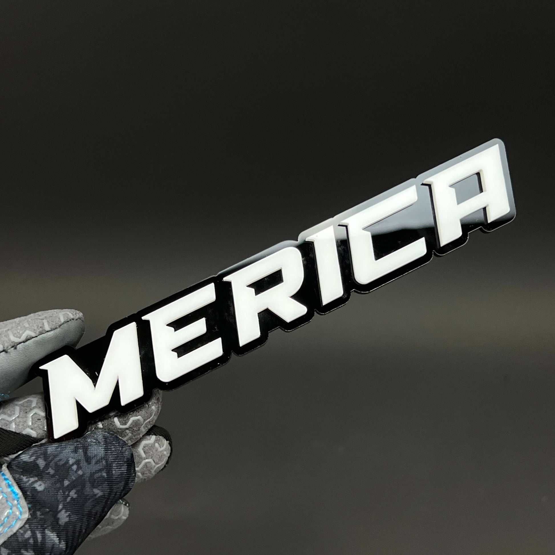1PC MERICA 3D Acrylic Badge - Car Truck Emblem Fender Tailgate Trunk Sticker